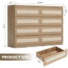 Garvee Rattan Dresser for Bedroom - 8 Spacious Drawers with Elegant Woven Design, Multi-Purpose Usage as Dresser, TV Stand & Entryway Table - 2 of 4
