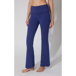 Yogalicious Womens Lux Florence Fold Over Flare Leg Pant - 1 of 3