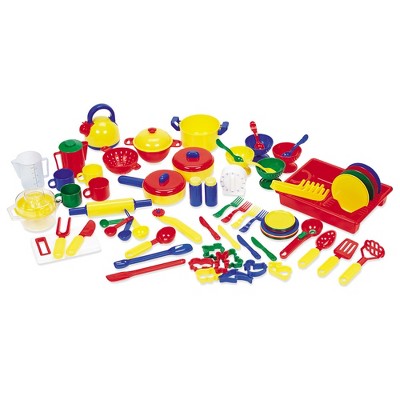Colorful 73-Piece Pretend Play Kitchen Set for Kids