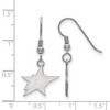 Black Bow Jewelry Sterling Silver Dallas Stars NHL Dangle Earrings - 2 of 3