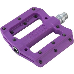 Fyxation Mesa MP Platform Pedals 9/16" Nylon Body 20 Removable Grip Pins Purple - 1 of 4