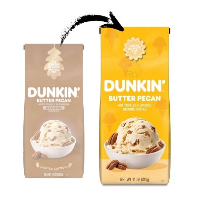 Dunkin' Butter Pecan Flavored Medium Roast Ground Coffee - 11oz