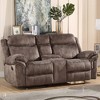 Acme Furniture Zubaida Sofa Two Tone Chocolate Velvet - image 2 of 4