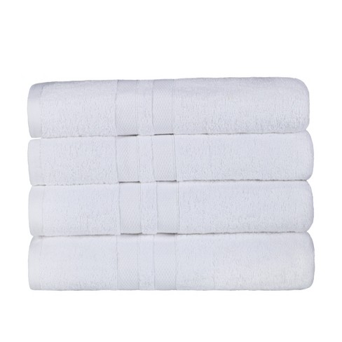 Newraturner 4 Pack Cotton Hand Towels,100% Cotton Face Towels, with Print  Super Soft and Highly Absorbent for Bathroom (14 x 30 Inch)(Maoj-4P)