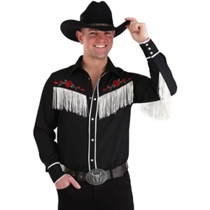 HalloweenCostumes.com Exclusive Men's Western Shirt - 1 of 4