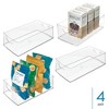 Plastic Kitchen Cabinet Storage Bins - Set of 4 - Clear - Made in USA - 2 of 4