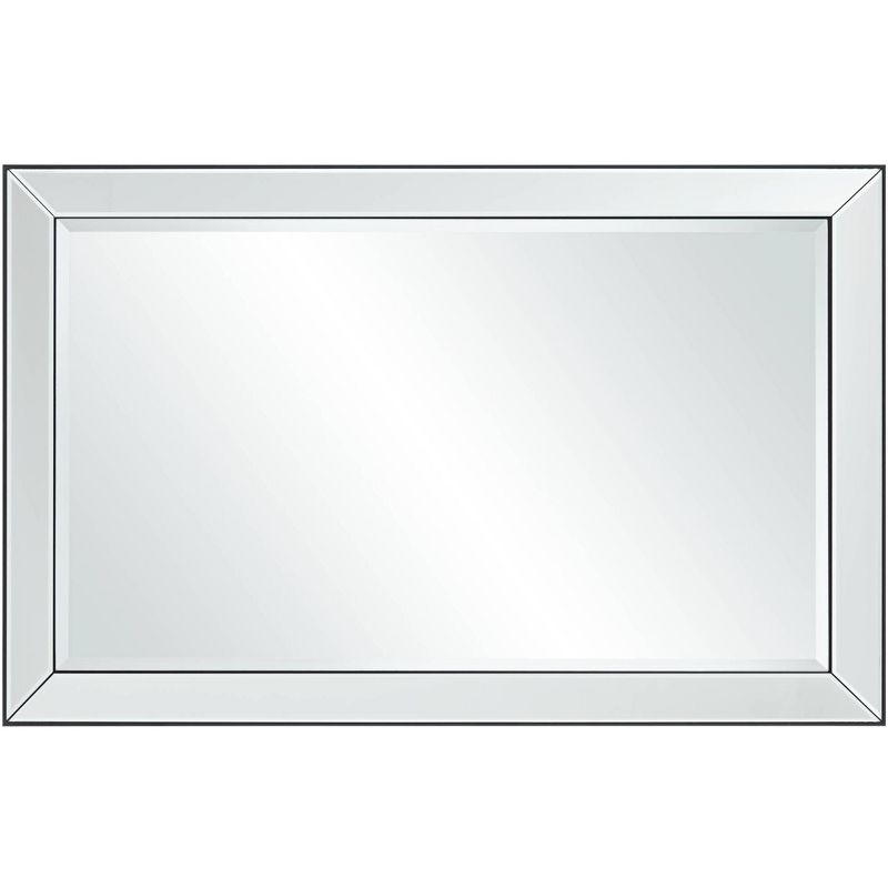 Uttermost Verne Matte Black Edging 24" x 38" Rectangular Wall Mirror, 5 of 10