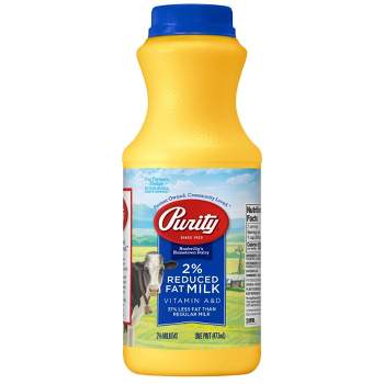 Purity 2% Reduced Fat Milk - 1pt