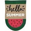 Watermelon Summer Burlap Garden Flag Hello Summer 18" x 12.5" Briarwood Lane - 3 of 4