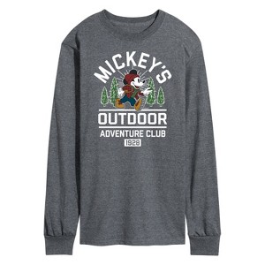 Men's - Disney - Mickeys Outdoor Adventure Club Long Sleeve Graphic T-Shirt - 1 of 4