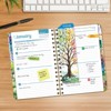 HARDCOVER 2026 Planner, 5.5"x8": 14 Months (Nov 2025-Dec 2026), Daily/Weekly/Monthly,  Bookmark, Pocket Folder w Sticky Notes (Tree Seasons) - 3 of 4
