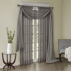 Contemporary Style Solid Crushed Window Panel Pair, Lightweight Sheer Fabric Light Filtering Window Panel for All Seasons - 4 of 4