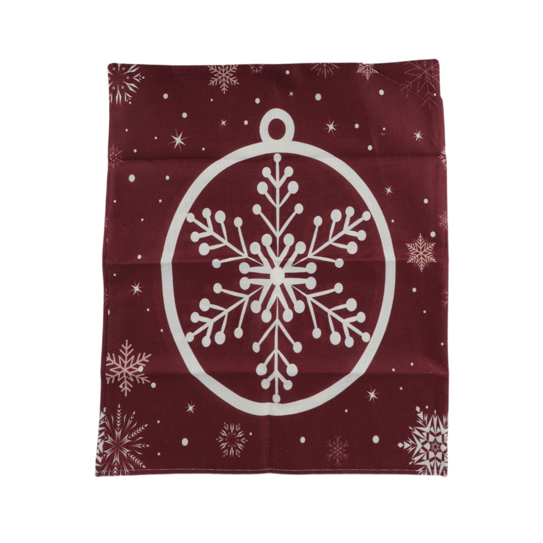 Unique Bargains Dining Chair Slipcovers Linen Red 22.83"x19.29" 1 Pc