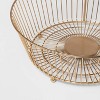 Delavan Collection Metal Wire Fruit Basket with Banana Hanger Gold - Threshold™: Iron Round Fruit Bowl & Banana Stand - 3 of 3