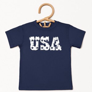 The Juniper Shop USA Distressed Stars Toddler Short Sleeve Tee - 1 of 4
