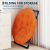 Comfy Saucer Chairs, Folding Reading Lounge Chair, Living Room Chair with Soft Thick Padded Seat & Metal Frame, for Kids Adults - 4 of 4
