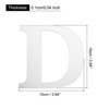 Unique Bargains 3D Acrylic Self-Adhesive Mirror Alphabet Sticker Wall Decals 2 Pcs - 2 of 3