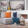 Staggered Striped Chenille Woven Jacquard Square Throw Pillow - freshmint - 4 of 4