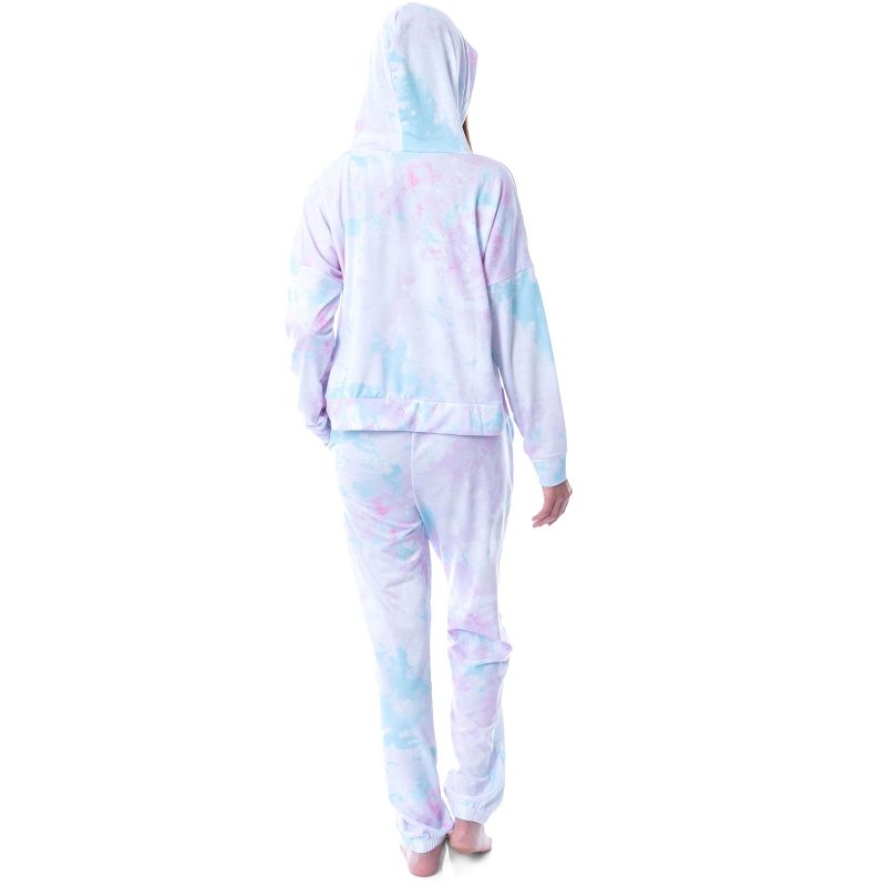 Friends TV Show Logo Tie Dye Womens' Pajama Loungewear Hooded Jogger Set Mulitcolor, 2 of 5