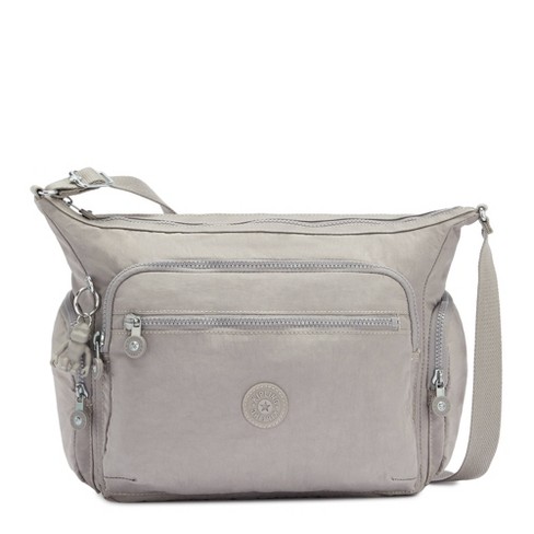 Kipling, Bags, Kipling Gabbie S Grey Gris Light Gray Nylon Cargo Crossbody