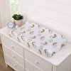 Carter's Chasing Rainbows - White, Peach, Teal and Gold Clouds and Rainbows Super Soft Contoured Changing Pad Cover - 2 of 3