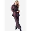 ellos Women's Plus Size Satin Wide Leg Pull-On Pant - 4 of 4
