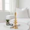 Glass Taper Candle Holder - Modern Decorative Candlestick for Home, Office, Bedroom & Living Room - Elegant Tall Contemporary Accent Decor - 3 of 4