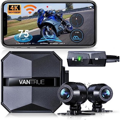 Vantrue N5 4 Channel Dashcam | GPS | WiFi | Voice Control | 512GB Support  (Memory Card Not Included)