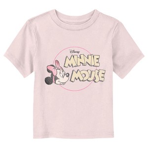 Mickey & Friends Distressed Minnie Bold Logo T-Shirt - 1 of 3