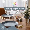 Earthtrends Floral Paper Plates Set - 8.5" & 10.5" | 40 Pcs Fancy Disposable Plates for Party | Serves 20 Guests | Large & Small Dinner Plates - 2 of 4