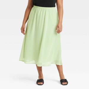 Women's Sheer Maxi A-Line Skirt - A New Day™ - 1 of 3