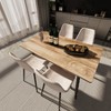 TiramisuBest Dining Table Set, Barstool Dining Table with Rustic Brown for Dining and Kitchen - 4 of 4