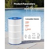 VEVOR Pool Filter Cartridge, 90 Sq. Ft Spa Hot Tub Filter Cartridge Replacement, Compatible with Hayward C900, Hayward CX900RE, White - 3 of 4