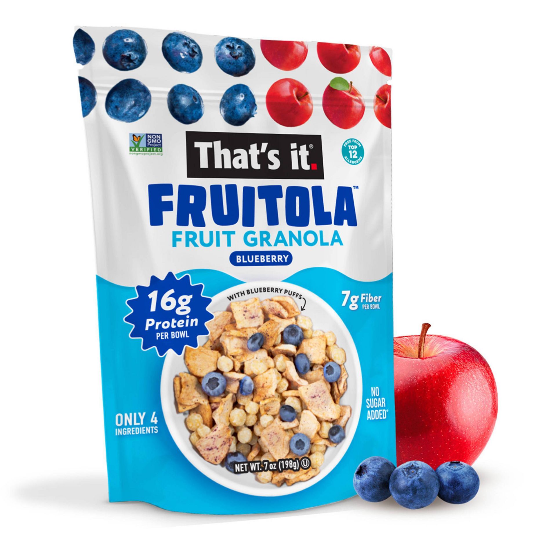 That's it. Fruitola Fruit Granola Blueberry - 7oz