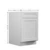 Kitchen Base Cabinet, Unassembled Cabinet with Adjustable Shelf without Top - 3 of 4