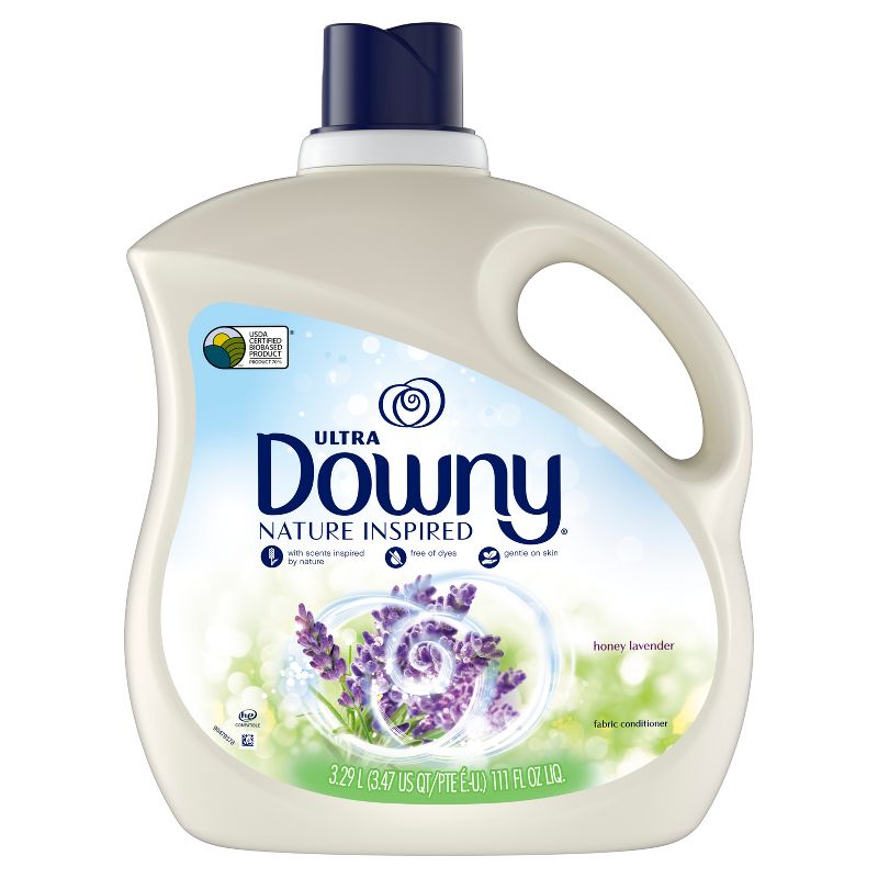 Downy Nature Blends Honey Lavender Scent Liquid Fabric Conditioner and Fabric Softener - 111 fl oz, 1 of 12