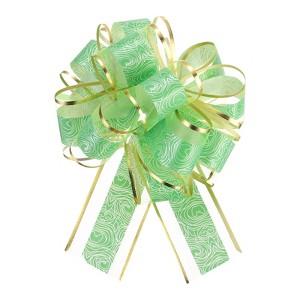 Unique Bargains Christmas Wedding Car Basket Gift Wrapping Large Organza Pull Bow 10 Pcs - 1 of 4