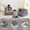 GustoWave 10pcs Modular Kids Couch Set, Foam Play Sofa for Toddlers, Convertible Children's Playroom Furniture, Gray - 4 of 4