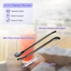 Unique Bargains Stainless Steel Long Handle Round Shaped Drinking Spoon Straws with Cleaning Brushes 2 Pcs - 3 of 4
