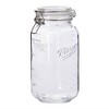Mason Craft & More 2L Set of 2 Clamp Jars: Wide Mouth Glass Canning Jars, 67.6 oz Capacity, Hand Wash, Clear - 2 of 4