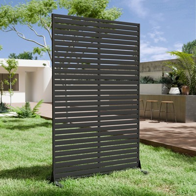 DSVIMOY 72" H×45" W Outdoor Privacy Screen Fence Screen Panels Wall Ultra Thick HDPE Wind Resistant for Outdoor Patio Balcony Backyard Garden, Black