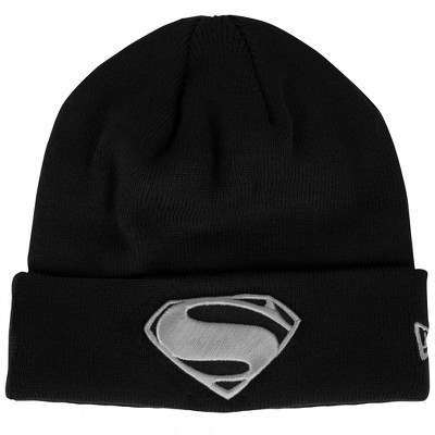 Adult Superman Justice League Logo New Era Cuffed Knit Beanie