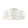 Livex Lighting Chelsea 6 - Light Semi-Flush Mount in  Brushed Nickel - 3 of 4