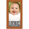PosterPalooza | Photo Size Modernist Brown Picture Frame - UV Acrylic, Foam Board Backing, Hanging Hardware - 2 of 4