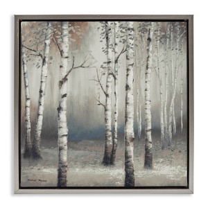 Stupell Industries Birch Trees with Misty Haze, 25" x 25" - 1 of 4