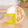 Unique Bargains Microfiber Lint Free Highly Absorbent Reusable Kitchen Towels 12 Packs - 2 of 4