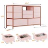 Dresser TV Stand, 8 Dresser TV Stand for 55” TV, Long Dresser for Bedroom with Power Outlets & LED Lights - 3 of 4
