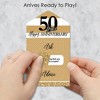 Big Dot of Happiness We Still Do - 50th Wedding Anniversary - Anniversary Party Game Pickle Cards - Advice Conversation Starters Pull Tabs - Set of 12 - image 2 of 4