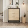 4 Dresser for Bedroom, 38.6" Tall Drawer Dresser with Storage Freestanding, Wooden Closet Dresser Storage Dresser Chest for Home, Natural Oak - 2 of 4