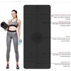 Gruper Non Slip TPE Yoga Mat with Alignment Lines Large Size 72x32 Inches 0.32 or 0.24 Thick for Fitness Pilates and Floor Workouts - 4 of 4